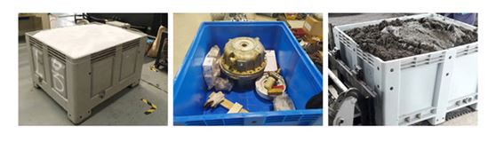 solid plastic pallet bin-1