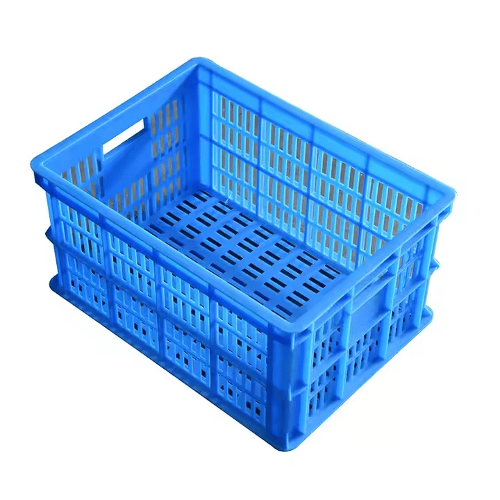 گرڈ نے اسٹیک ایبل پلاسٹک کی ٹوکری کے کریٹ کو وینٹڈ کیا